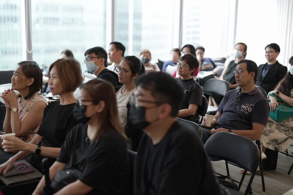 Audience paying attention to speaker